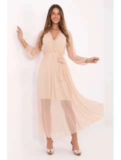 Dlhé šaty model 220288 Taliansko Moda Veľkoobchod so spodným prádlom, oblečením a obuvou. Dámska móda, dámske spodné prádlo, dámska obuv v Matterhorn