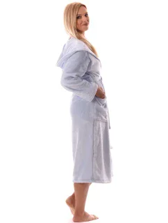 Dámsky župan Siena s kapucňou 3156 svetlosivý - Vestis