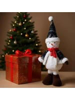 DEKORATÍVNY SNEHULIAK 50CM SIVÝ