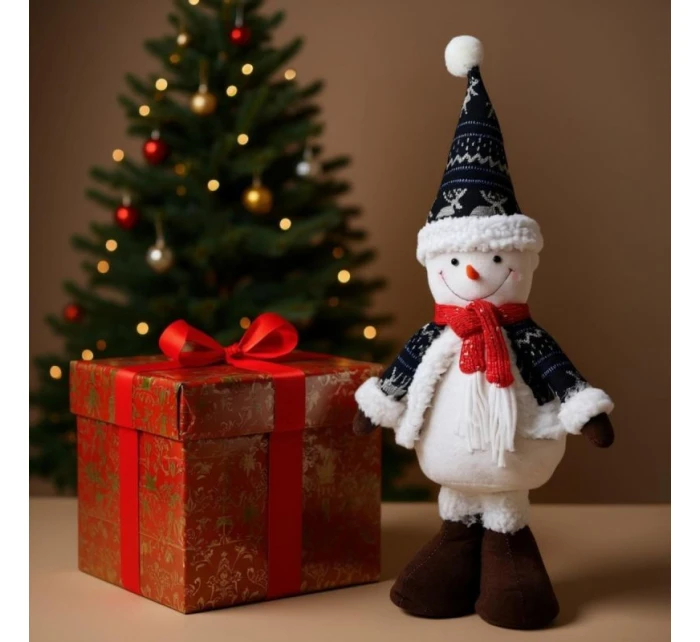 DEKORATÍVNY SNEHULIAK 50CM SIVÝ