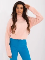 Sweter AT SW brzoskwiniowy model 20459085 - FPrice Sweter AT SW brzoskwiniowy model 20459085 - FPrice