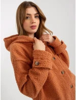 Dámsky kabát RV PL 8449.98P tmavo oranžový