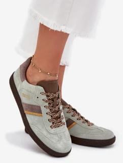 Dámske semišové tenisky Big Star HI-POLY SYSTEM - mentolové