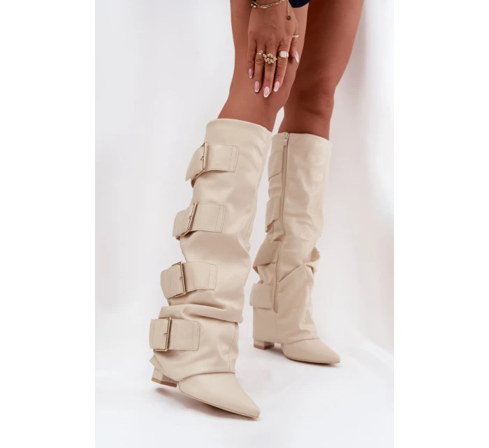 Topánky na podpätku model 217202 Krok vo veľkom štýle