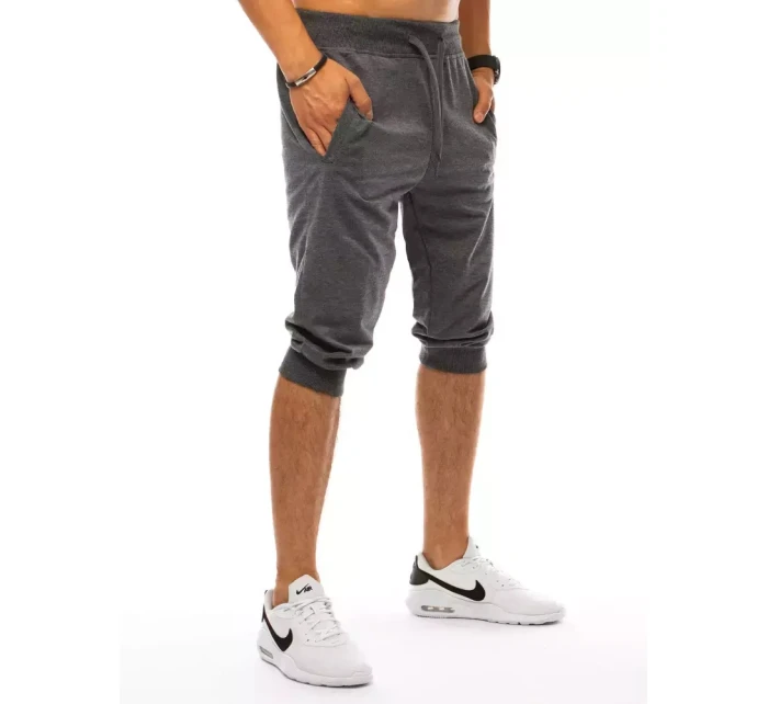 Pánské tmavě šedé teplákové šortky Dstreet model 21963423 - FashionStreet