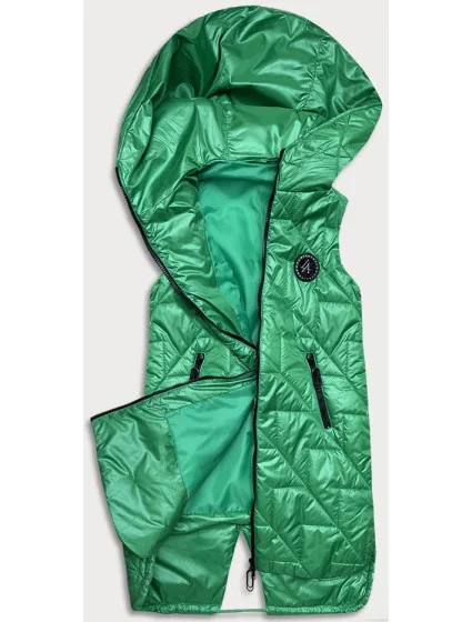 Zelená prešívaná dámska vesta (B8127-82) Zelená prešívaná dámska vesta (B8127-82)