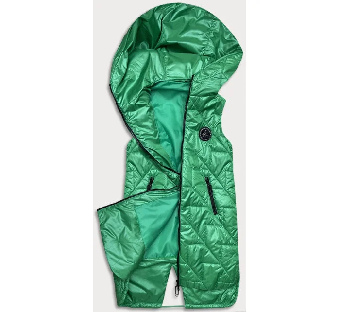 Zelená prešívaná dámska vesta (B8127-82) Zelená prešívaná dámska vesta (B8127-82)