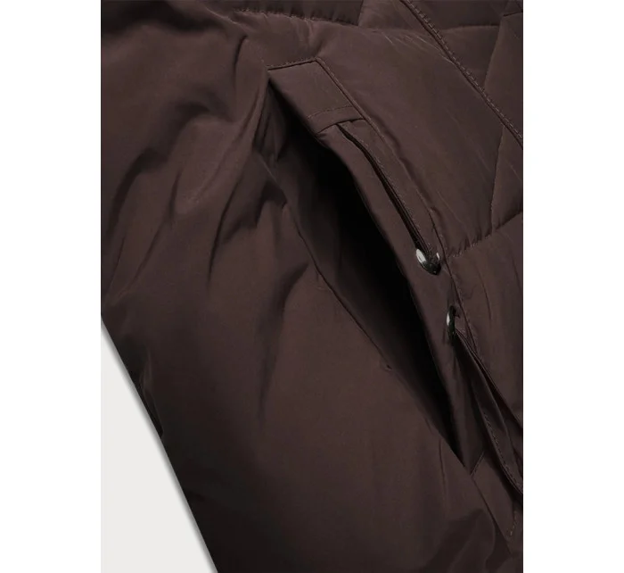 Hnědá dámská zimní bunda se  model 21247935 - LHD