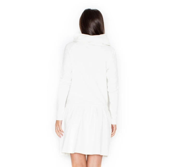 Dámske šaty K260 ecru - KATRUS