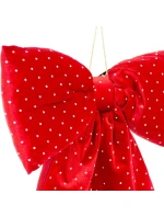 Dekoratívny luk 39x50 cm červená sľuda Dekoratívny luk 39x50 cm červená sľuda