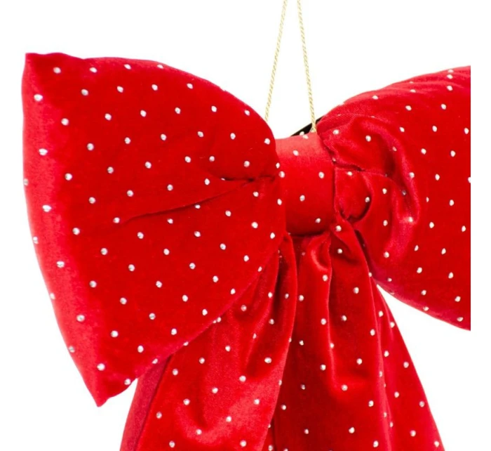 Dekoratívny luk 39x50 cm červená sľuda Dekoratívny luk 39x50 cm červená sľuda