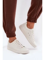 Niskie Trampki Damskie Z Eko Skóry Big Star NN274578 Beżowe