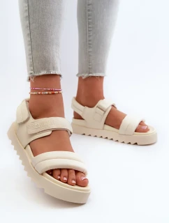 Dámske sandále na platforme Big Star Beige