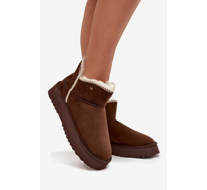 Dámske snežnice Wrangler Platform - Chocolate Dámske snežnice Wrangler Platform - Chocolate