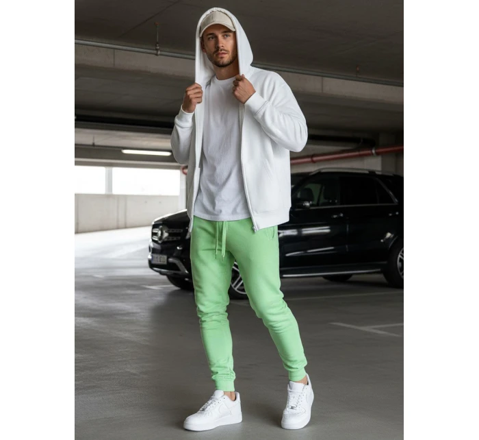 FashionStreet pánske svetlozelené tepláky UX3451 FashionStreet pánske svetlozelené tepláky UX3451