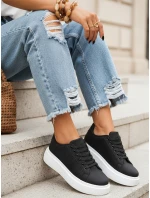 Dámske čierne tenisky FashionStreet ZY1371
