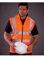 Yoko HV 008F Hi-Vis obojstranná fleecová vesta 79.008F hi vis yellow Yoko HV 008F Hi-Vis obojstranná fleecová vesta 79.008F hi vis yellow