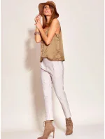 Dámské kalhoty se širokým pasem model 16326717 - FPrice