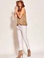 Dámske nohavice so širokým pásom ctb0071 - FPrice