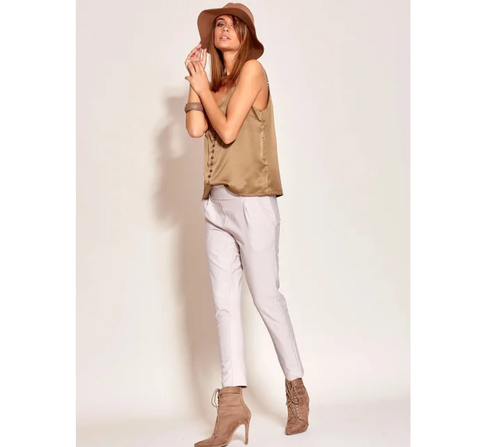 Dámské kalhoty se širokým pasem model 16326717 - FPrice