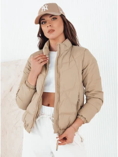 Dámská prošívaná přechodná bunda béžová Dstreet model 21974752 - FashionStreet