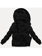 Černá dámská hrubší zimní bunda ze materiálu Style model 21248431 - J.STYLE Černá dámská hrubší zimní bunda ze materiálu Style model 21248431 - J.STYLE