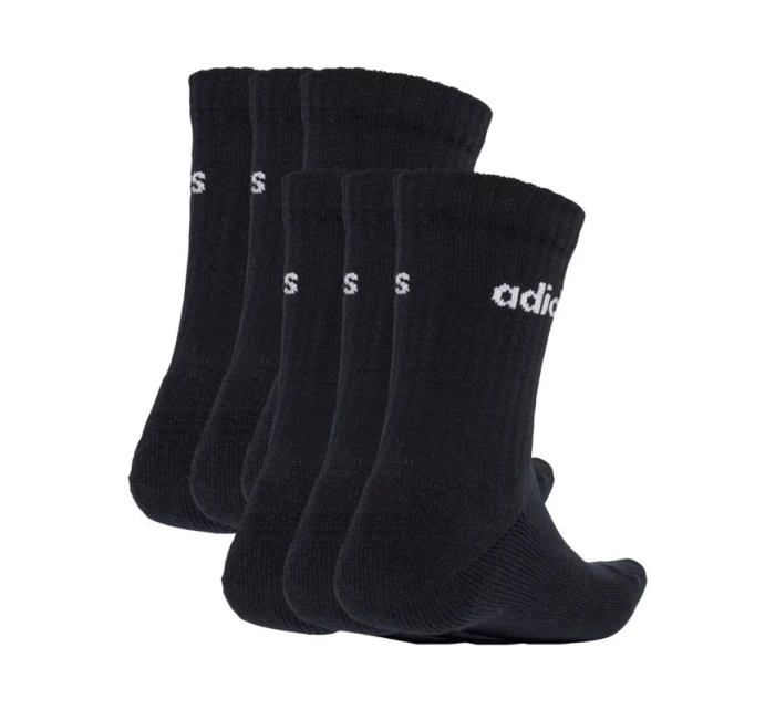 Adidas Linear Crew ponožky Cushioned 6 Pair Pack black JL6094 Adidas Linear Crew ponožky Cushioned 6 Pair Pack black JL6094