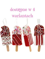 ZMRZLINOVÁ DEKORÁCIA ZÁVESNÁ OZDOBA 3KS BIELA