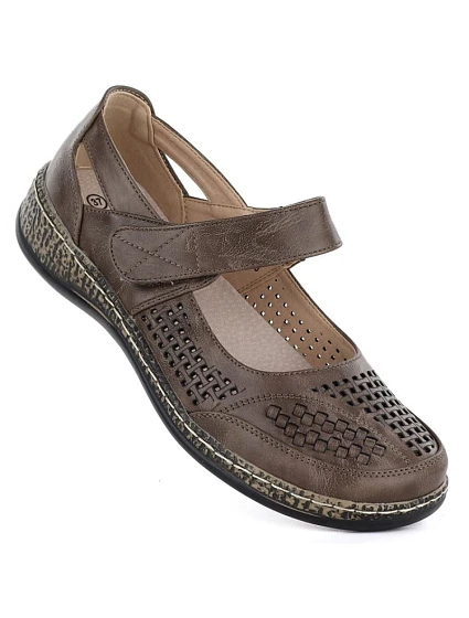 Dámske ažurové topánky na suchý zips fango Unisoft 7026 Dámske ažurové topánky na suchý zips fango Unisoft 7026