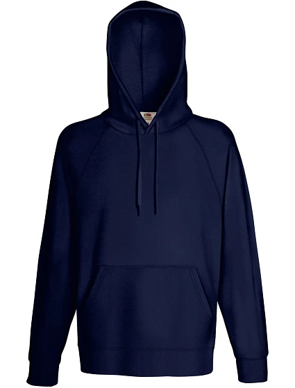 Fruit of the Loom Lightweight Hooded Sweat Pánska mikina s kapucou a raglánovými rukávmi 16.2140 tmavomodrá Fruit of the Loom Lightweight Hooded Sweat Pánska mikina s kapucou a raglánovými rukávmi 16.2140 tmavomodrá
