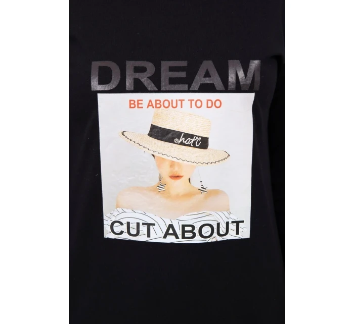 Šaty s potlačou Dream black Šaty s potlačou Dream black