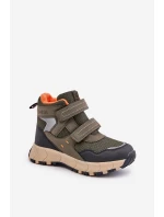 Zateplené Sněhové Boty Dětské Big Star model 21675329 Khaki - Big Star Shoes