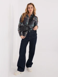 Košeľa D71720Z11085B sivomodrá