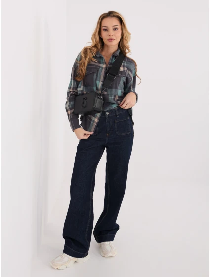 Koszula model 21791146 szaro niebieski - FPrice Koszula model 21791146 szaro niebieski - FPrice