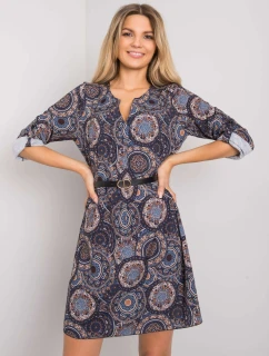 Šaty DHJ SK 12336B.74P tmavo modrá