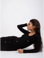 Šaty RV SK model 17070515 černá - FPrice Šaty RV SK model 17070515 černá - FPrice