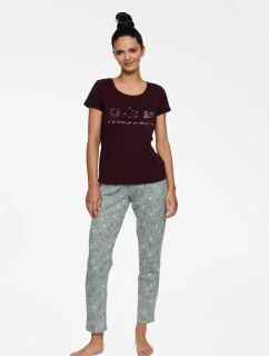 Bordó a šedé pyžamo  model 17721517 - HENDERSON LADIES