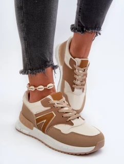 Dámske tenisky z ekokože, hnedé Vinelli