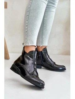 Dámske členkové topánky HY42-717 Black - S.Barski