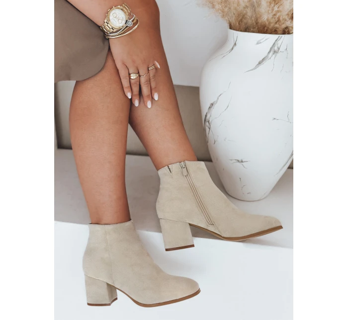 Dámské boty LORNE beige Dstreet ZY0433