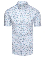 Pánské bílé tričko s krátkým rukávem Dstreet model 21989517 - FashionStreet