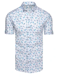 Pánské bílé tričko s krátkým rukávem Dstreet model 21989517 - FashionStreet