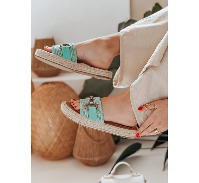 Dámske žabky MISSWAVE zelené FashionStreet ZY0949