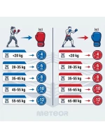 Tréningové boxerské rukavice Meteor 4 oz, suchý zips, PU