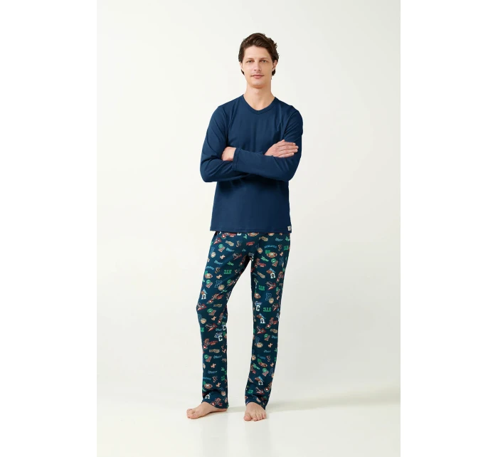 Vamp - Pánske pyžamo s potlačou 21611 - Vamp Vamp - Pánske pyžamo s potlačou 21611 - Vamp