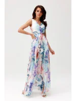 Denné šaty SUK477-195908 tyrkysové - Roco Fashion Denné šaty SUK477-195908 tyrkysové - Roco Fashion