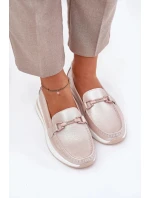 Dámske mokasíny GR51-598 Beige pearl - S.Barski Dámske mokasíny GR51-598 Beige pearl - S.Barski