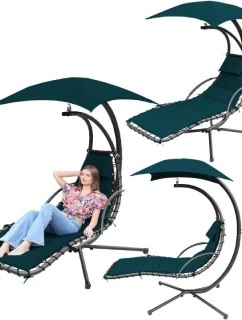 HOJDACIE KRESLO HOJDAČKA S DÁŽDNIKOM LISBON TYRKYSOVÁ