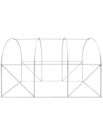 SKLENÍK ZÁHRADNÝ TUNEL 200X300X200CM PE KONŠTRUKCIA ZELENÁ OCEĽ