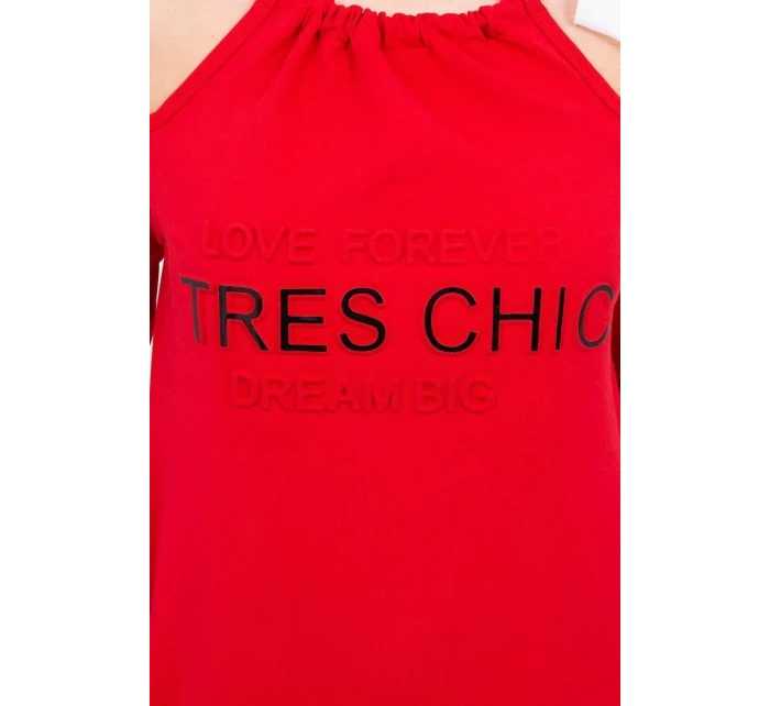 Tres Chic červené šaty